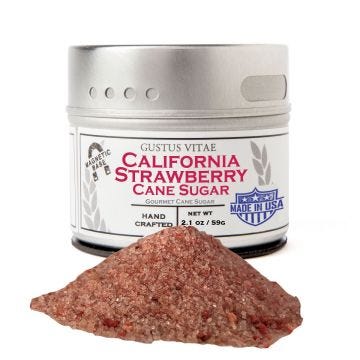 California Strawberry Cane Sugar - Case of 8