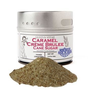 Caramel Crème Brûlée Cane Sugar - Case of 8
