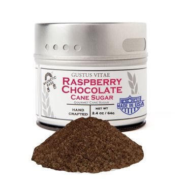 Raspberry Chocolate Cane Sugar - Case of 8