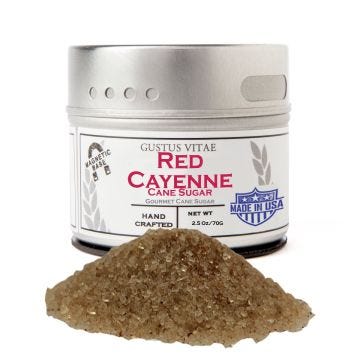 Red Cayenne Cane Sugar - Case of 8