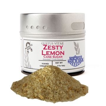 Zesty Lemon Cane Sugar - Case of 8
