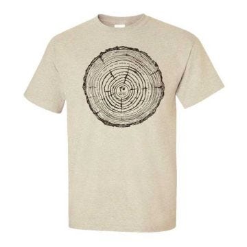 Wood Cut Adult Short Sleeve Shirt