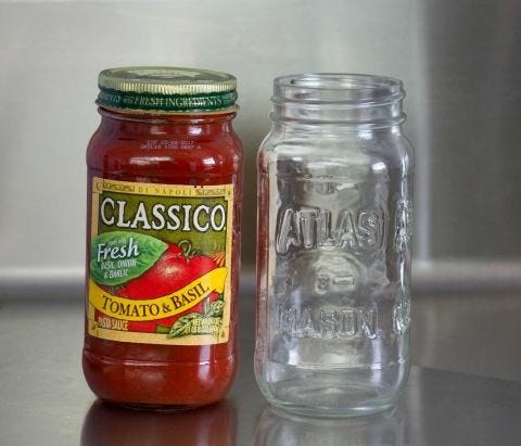 How to Remove a Sticky Jar Label