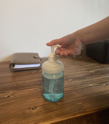 DIY Hand Sanitizer Gel in a Mason Jar