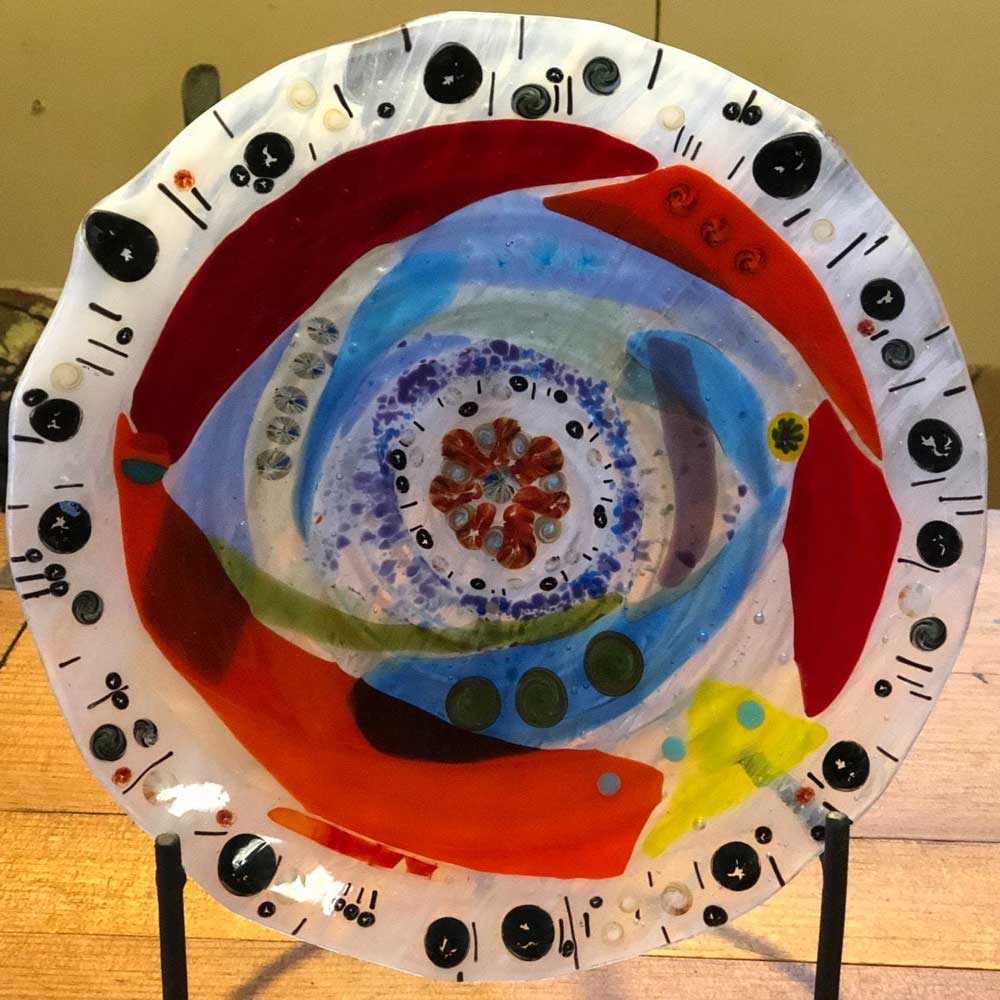 Colorwash Handmade Plate